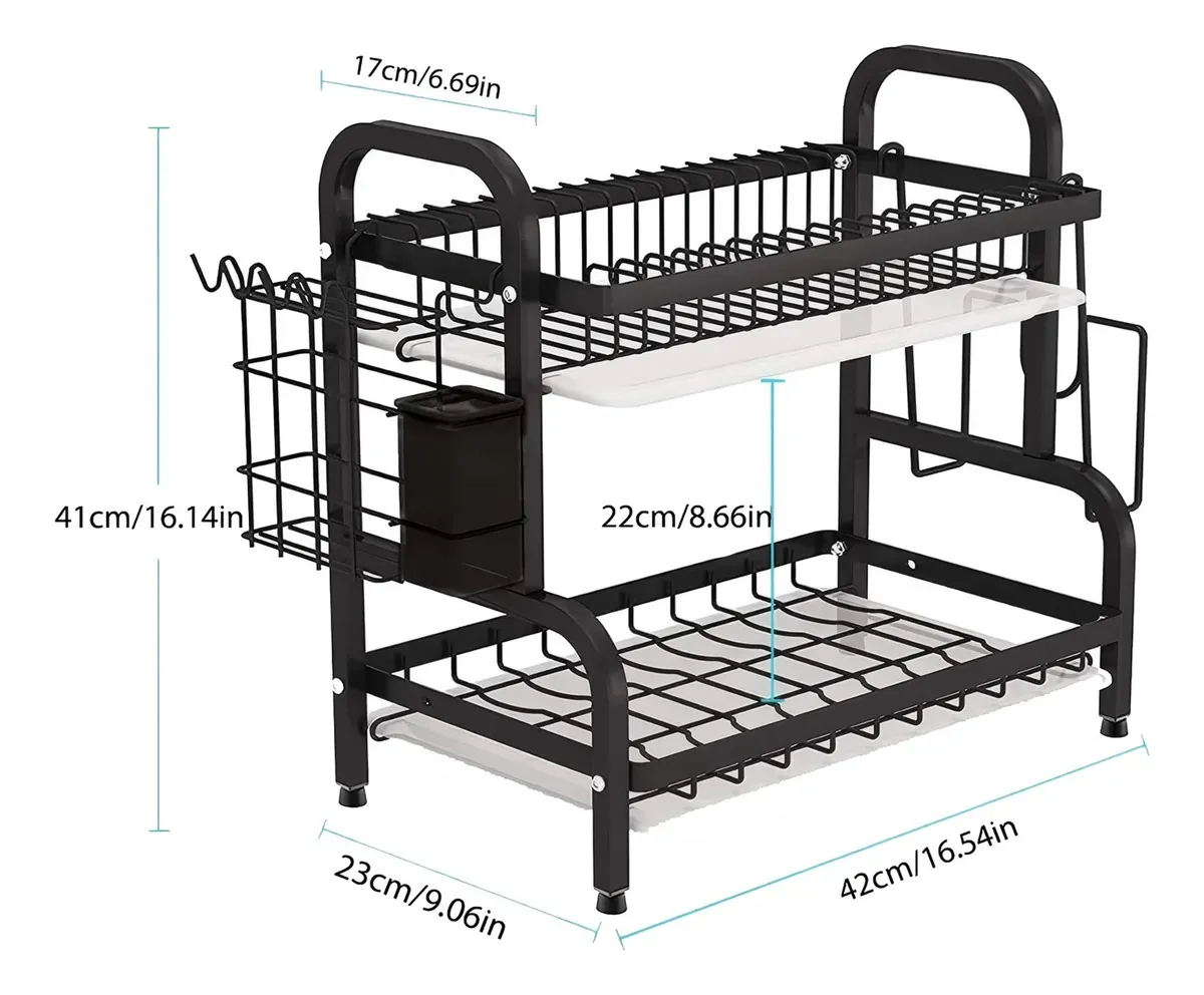 Miniatura 5 de escurridor de platos  2  niveles