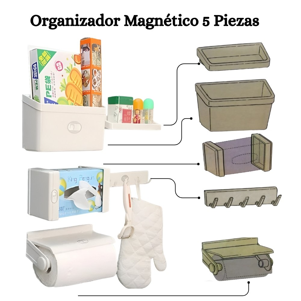 Miniatura 3 de Organizador Cocina Magnetico De Nevera
