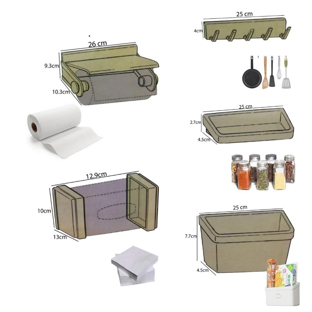 Miniatura 4 de Organizador Cocina Magnetico De Nevera