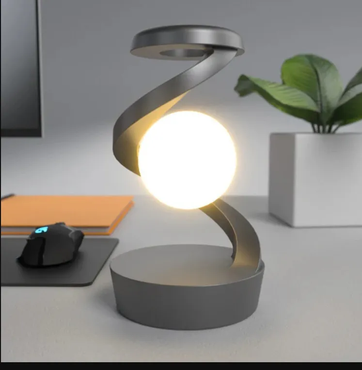 Lampara Interactiva Con Bola Flotante