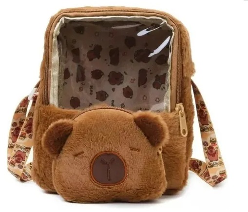 Lonchera Capybara tipo peluche