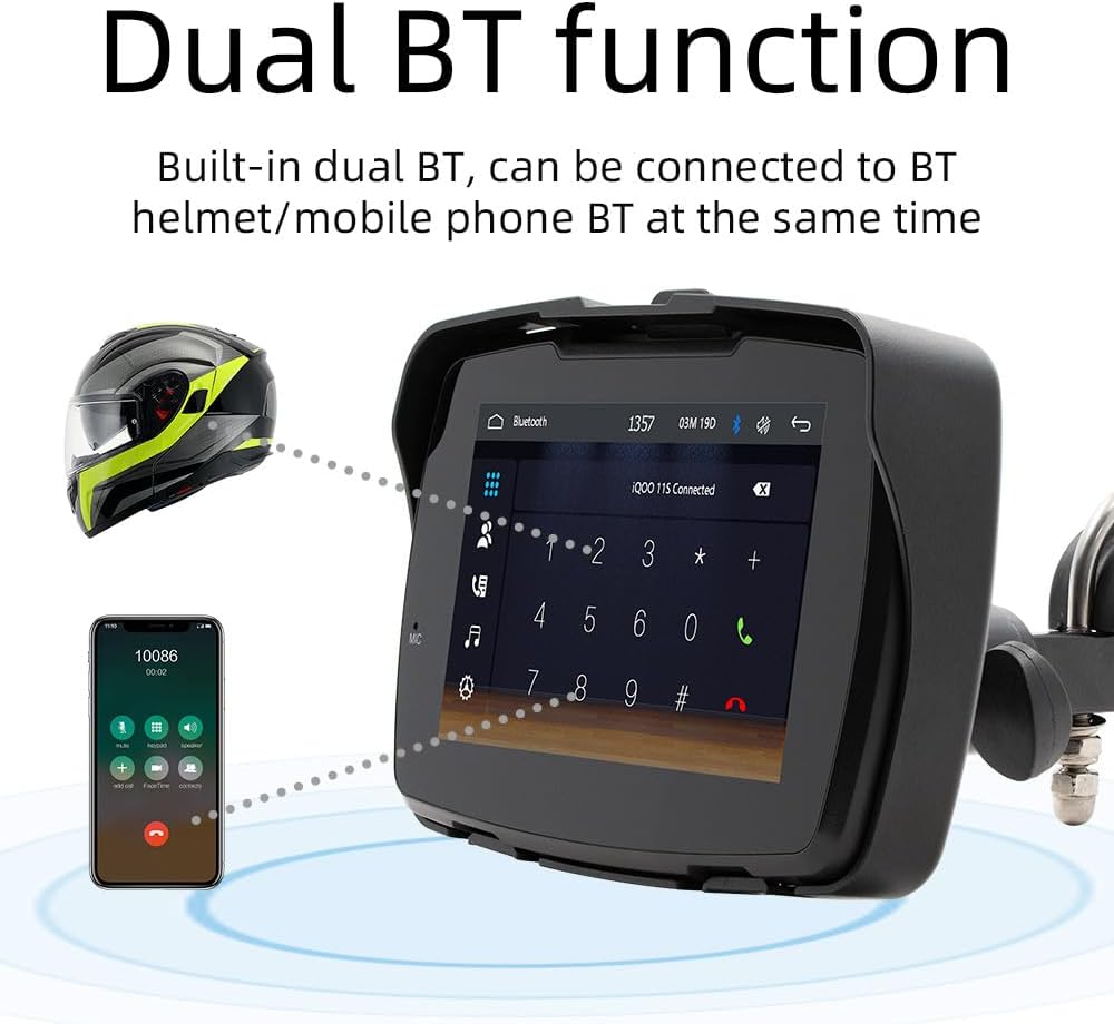 Navegador Para Moto Pantalla Táctil GPS