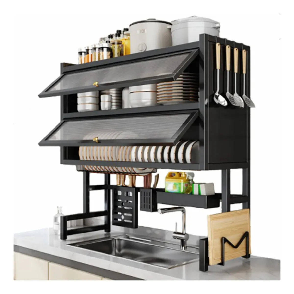 Miniatura 2 de Secador Escurridor Loza Platos 2 Niveles