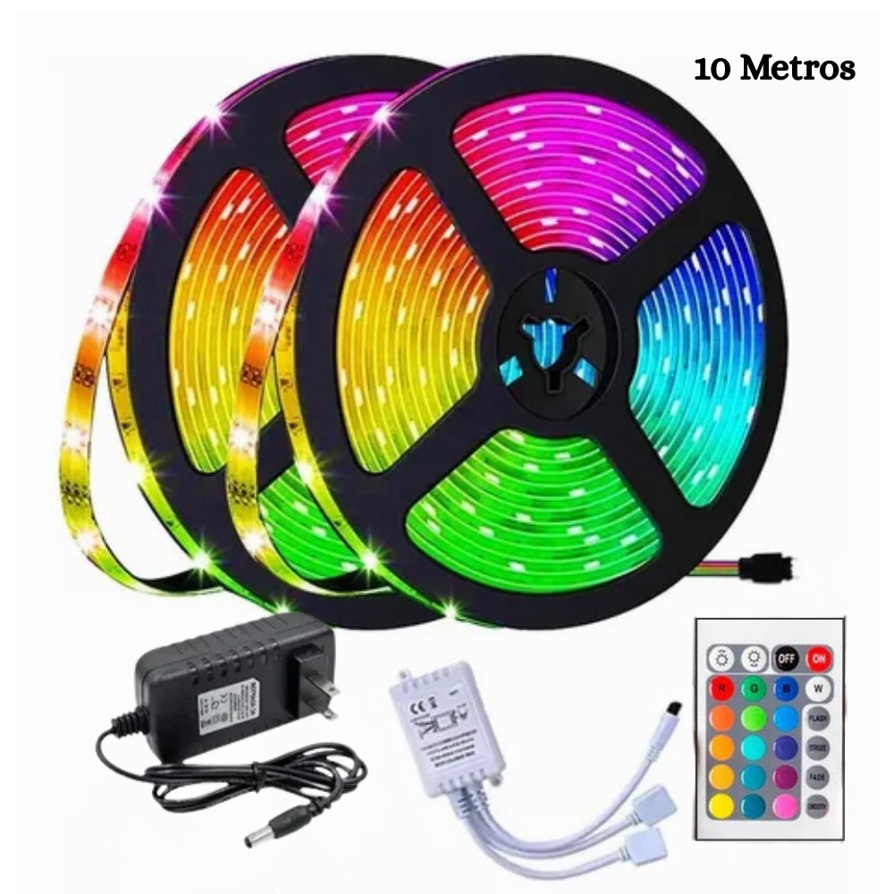Miniatura 3 de Cinta Led Tira Luces 10 Mts Rgb Multicol