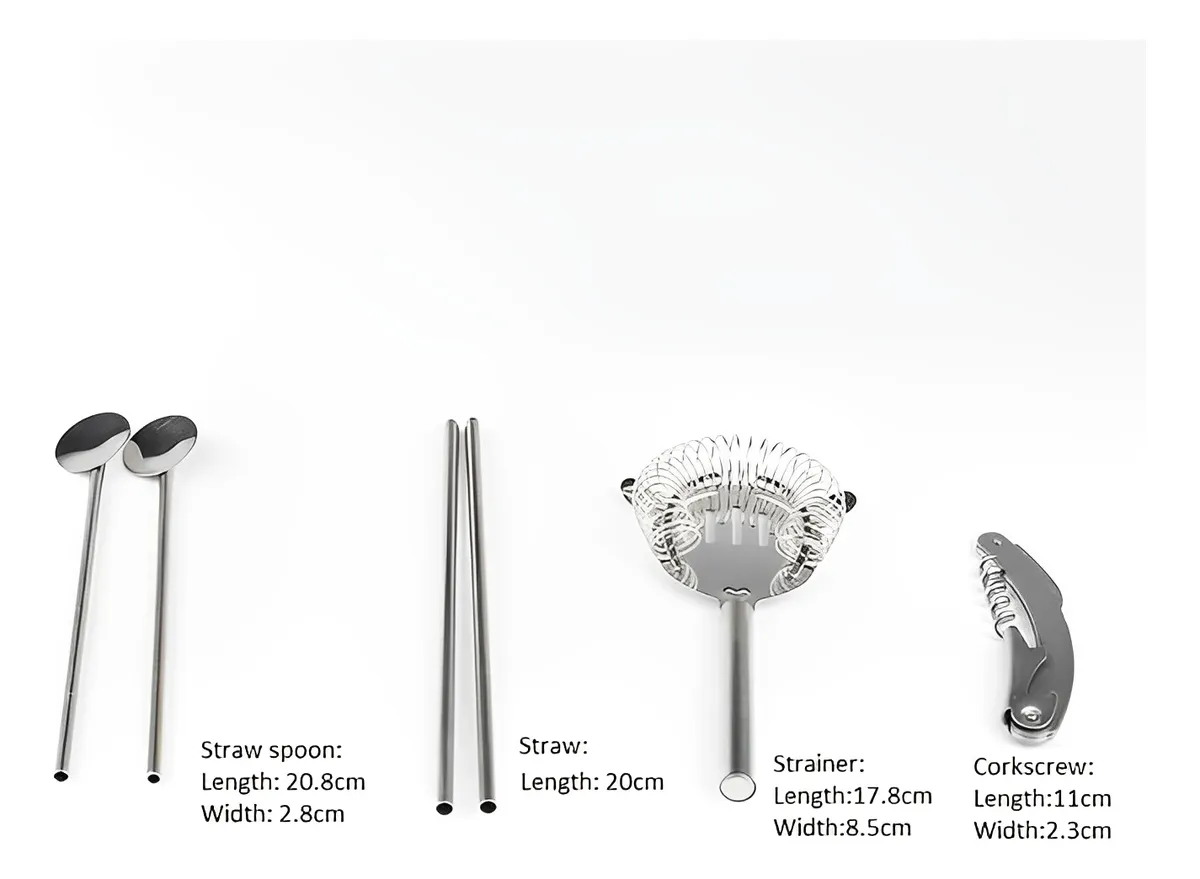 Miniatura 4 de SET DE COCTELERIA ACERO 12 PCS