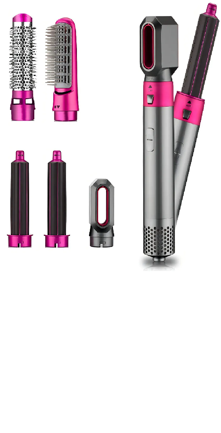 Cepillo Secador Alisador 5 En 1