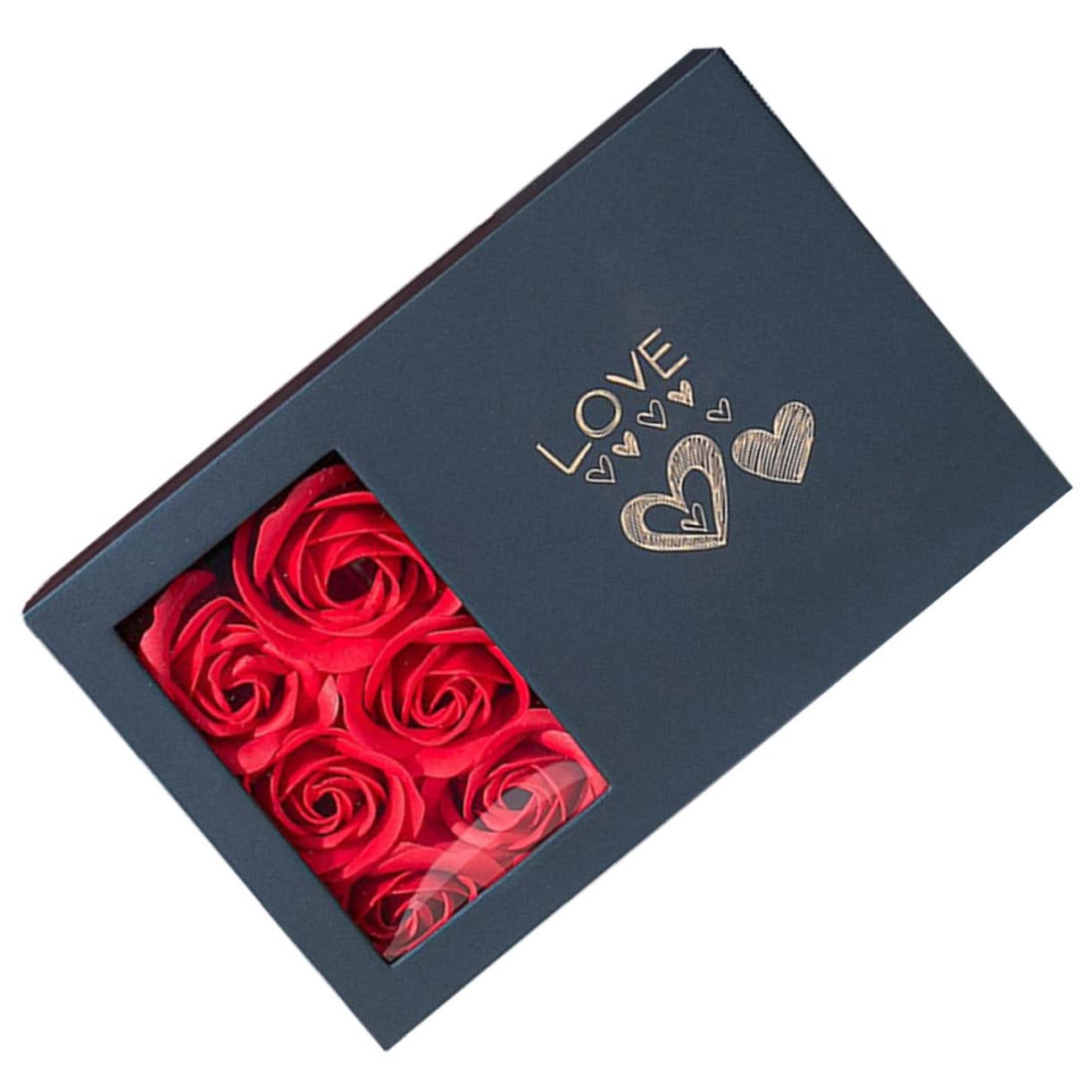 Caja con Rosas artificiales