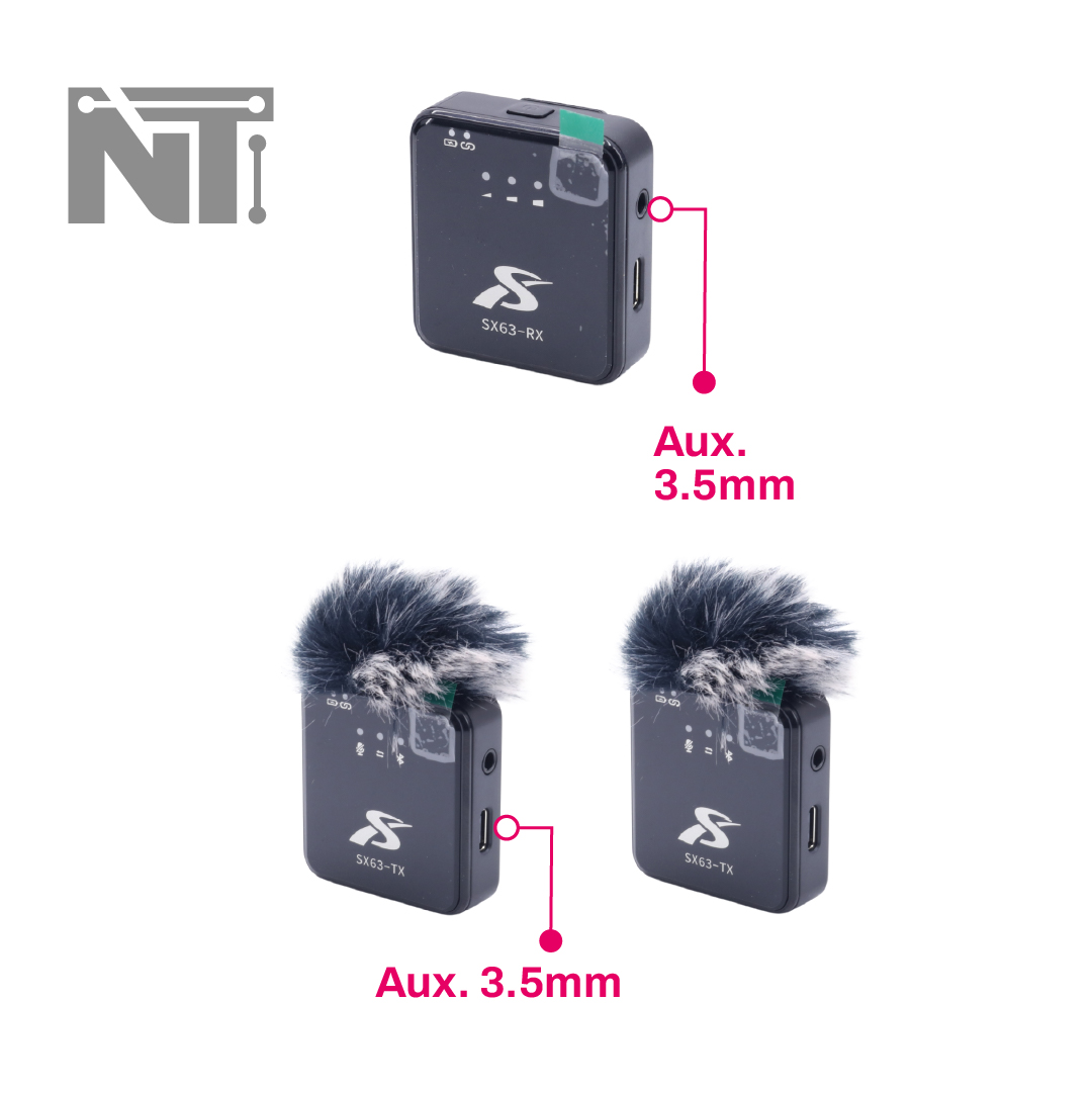 Miniatura 4 de Microfono 2 en 1 (SX63-2)
