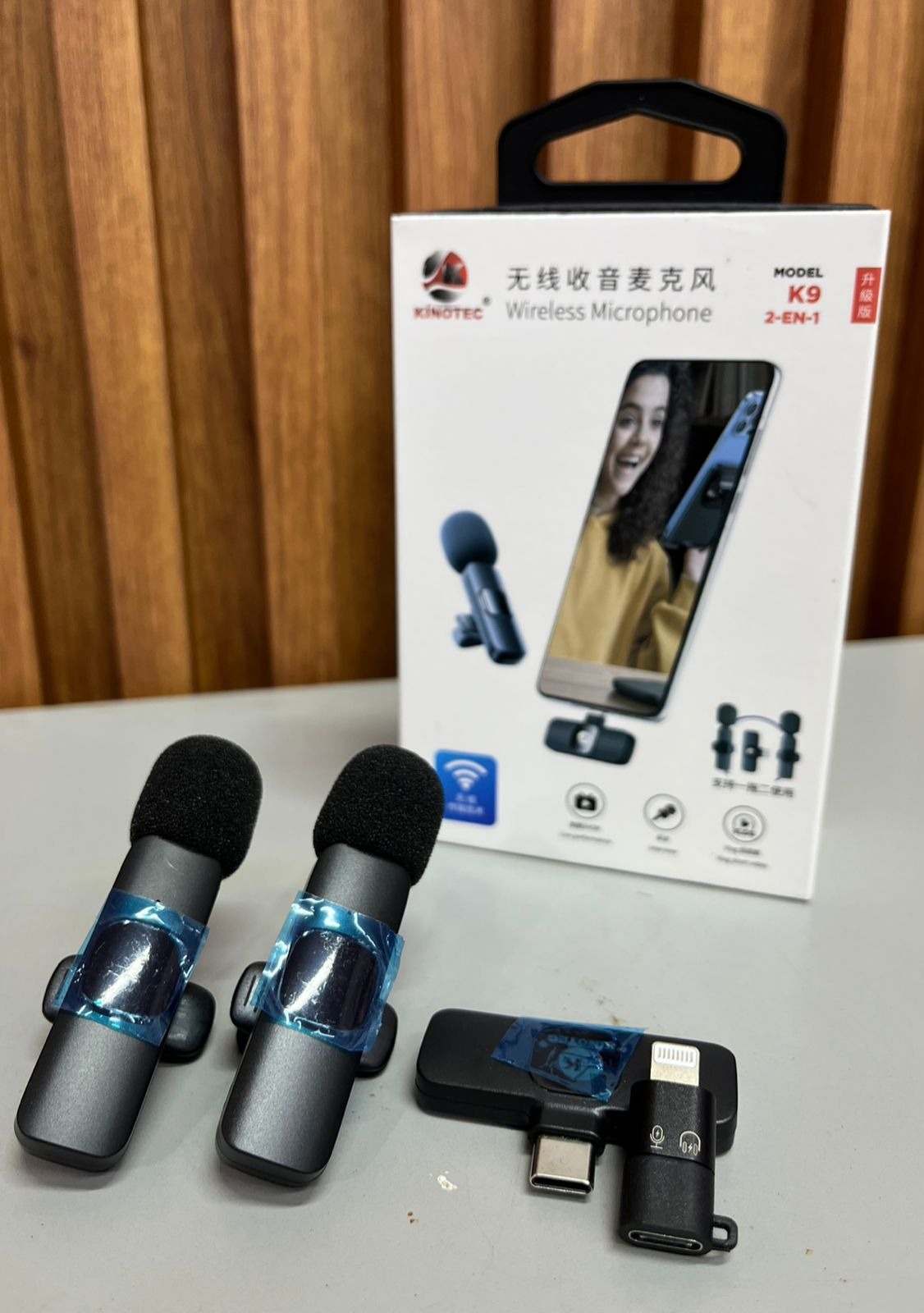 Miniatura 3 de Micrófono inalámbrico doble K9 (2 en 1)