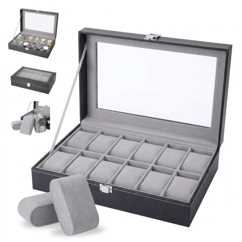 Caja Cofre Joyero Organizador De Relojes