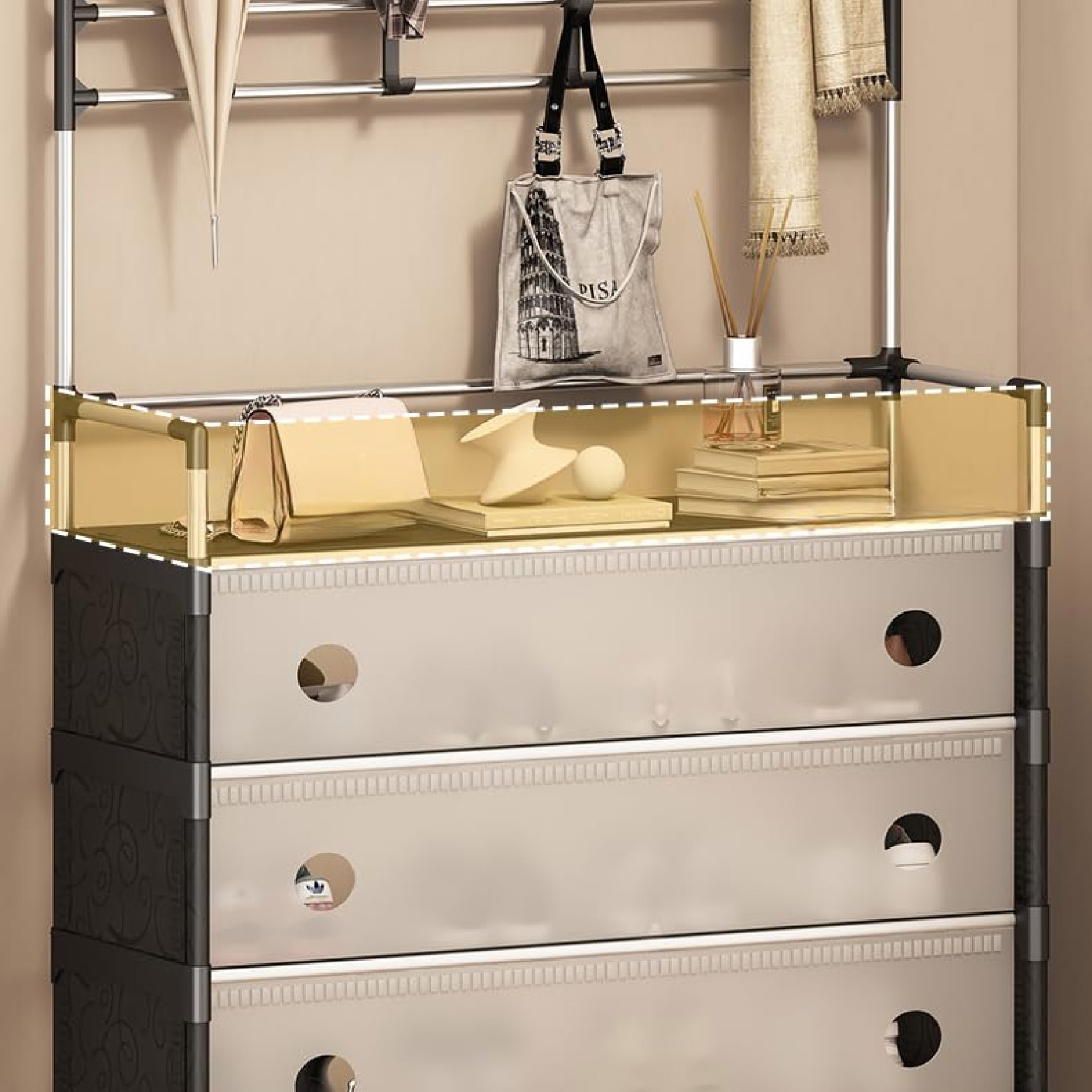 Miniatura 2 de Perchero Zapatero Anti Polvo 7 Niveles