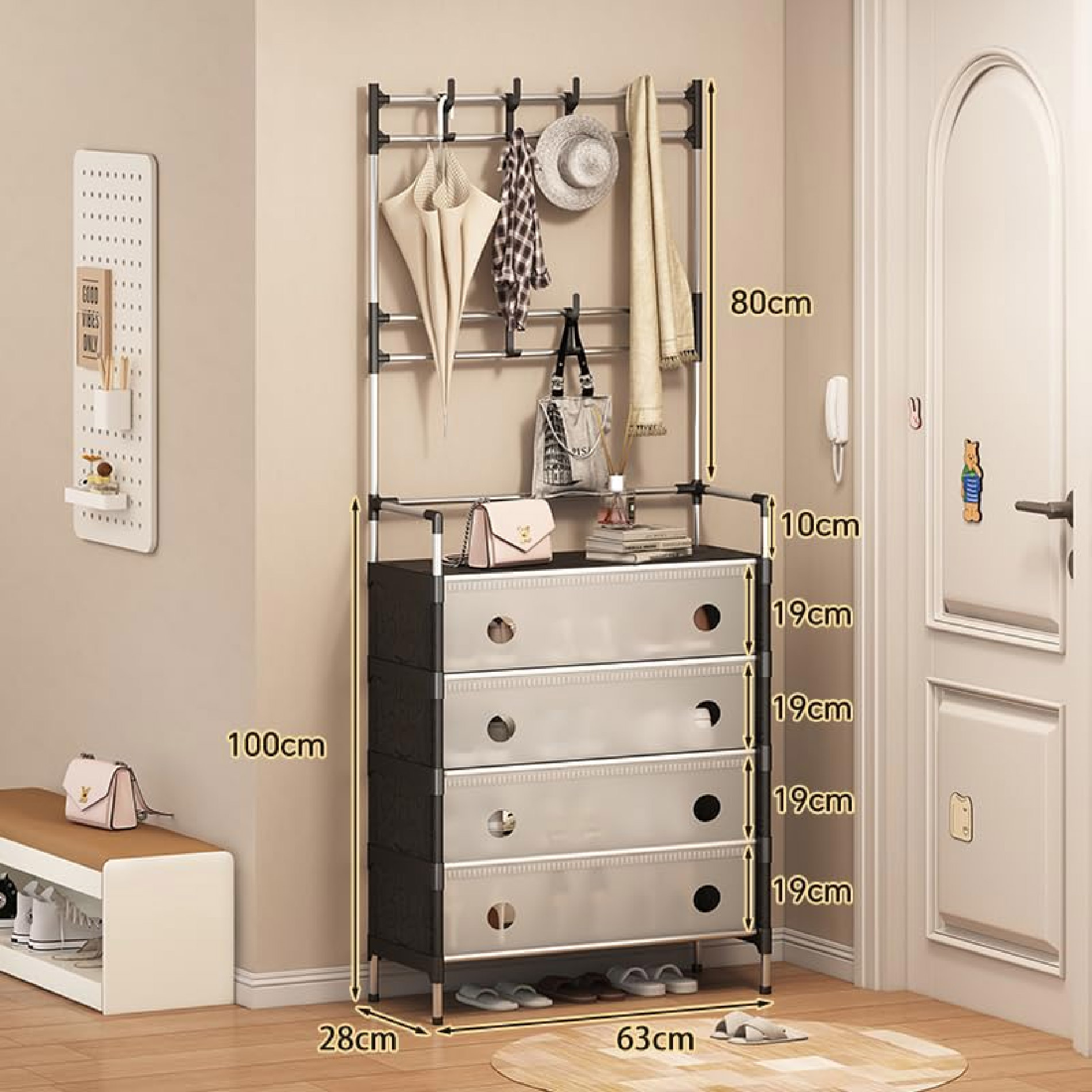 Miniatura 3 de Perchero Zapatero Anti Polvo 7 Niveles