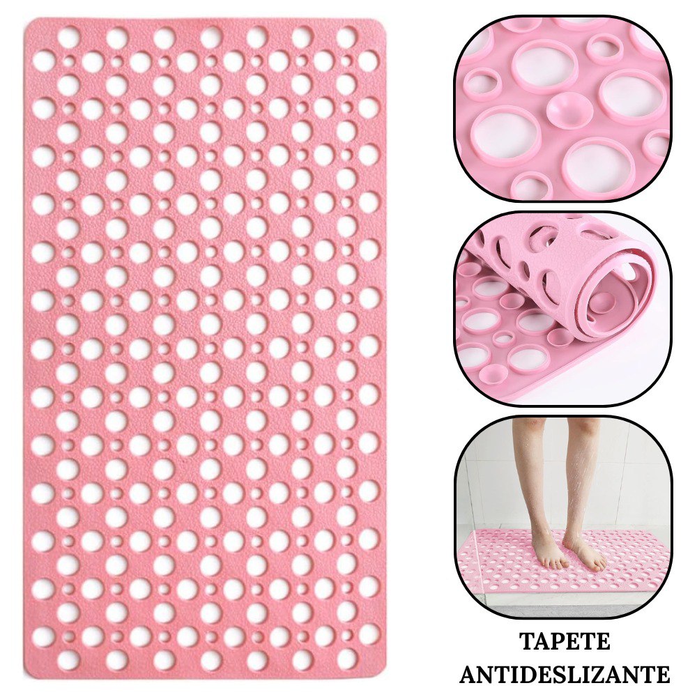 Miniatura 2 de Tapete Alfombra Antideslizante Rosado