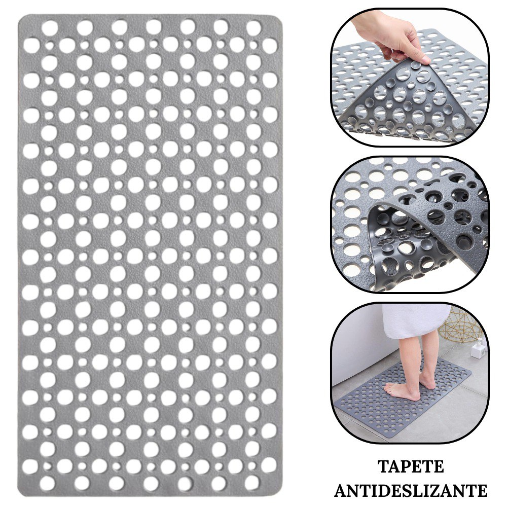 Miniatura 2 de Tapete Alfombra Antideslizante Gris