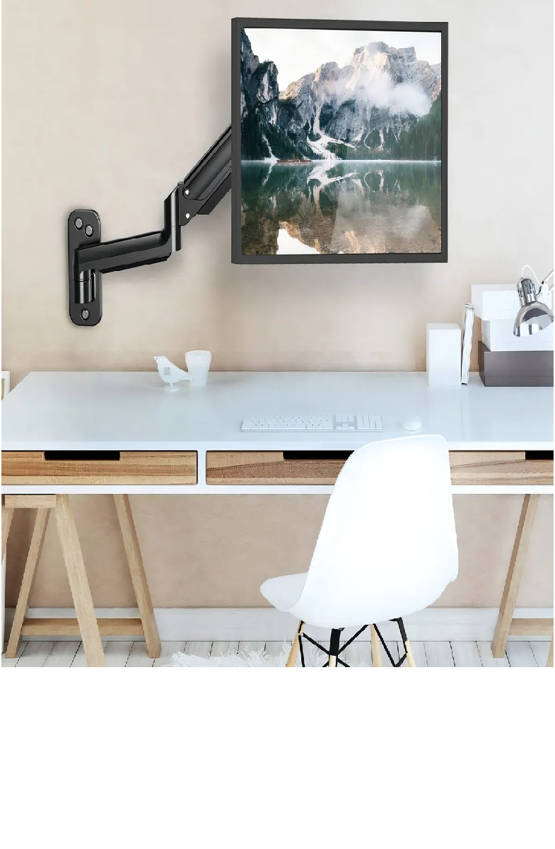 Soporte Tv Monitor Pc Flexible Girable