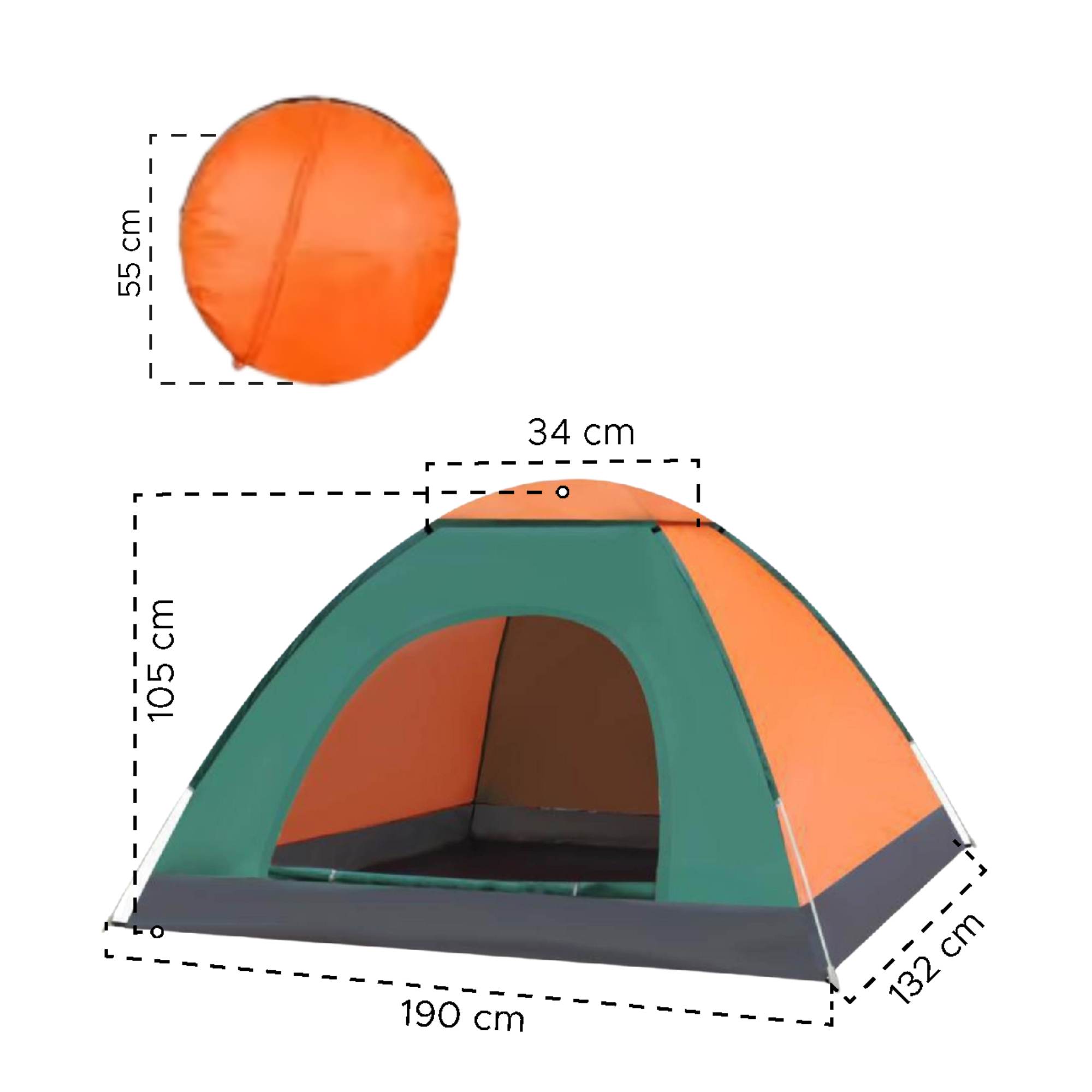 Miniatura 3 de Carpa tienda de campaña 3 personas