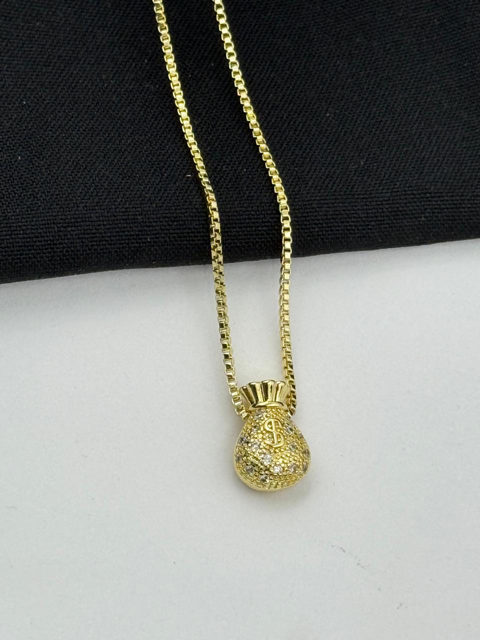 CADENA DIJE BOLSA DINERO