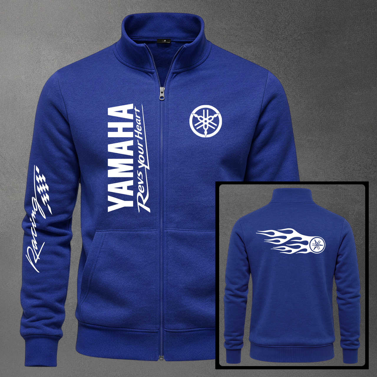 BUZO CUELLO ALTO MOTO YAMAHA ESTAMPADO