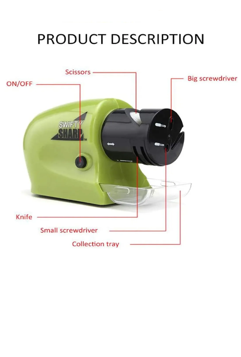 Afilador De Cuchillos Swifty Sharp Eléct