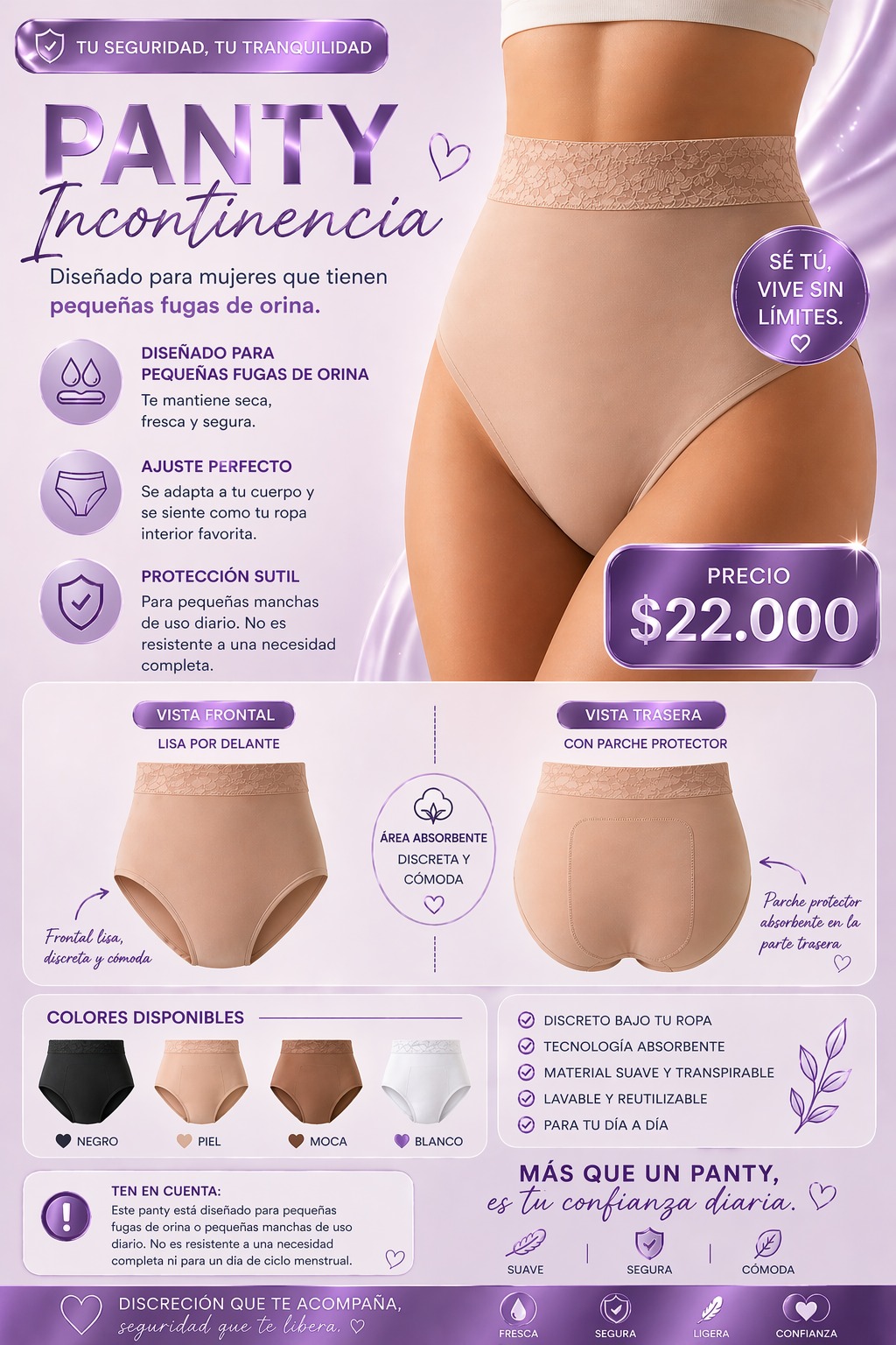 Panty incontinencia