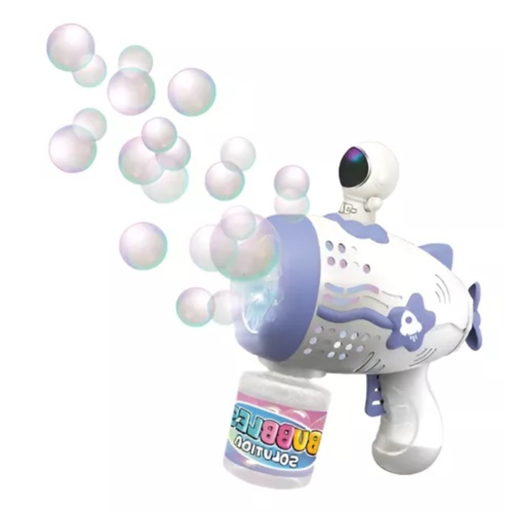 ¡Diviértete sin límites con la Pistola Lanza Burbujas Eléctrica! 🎉