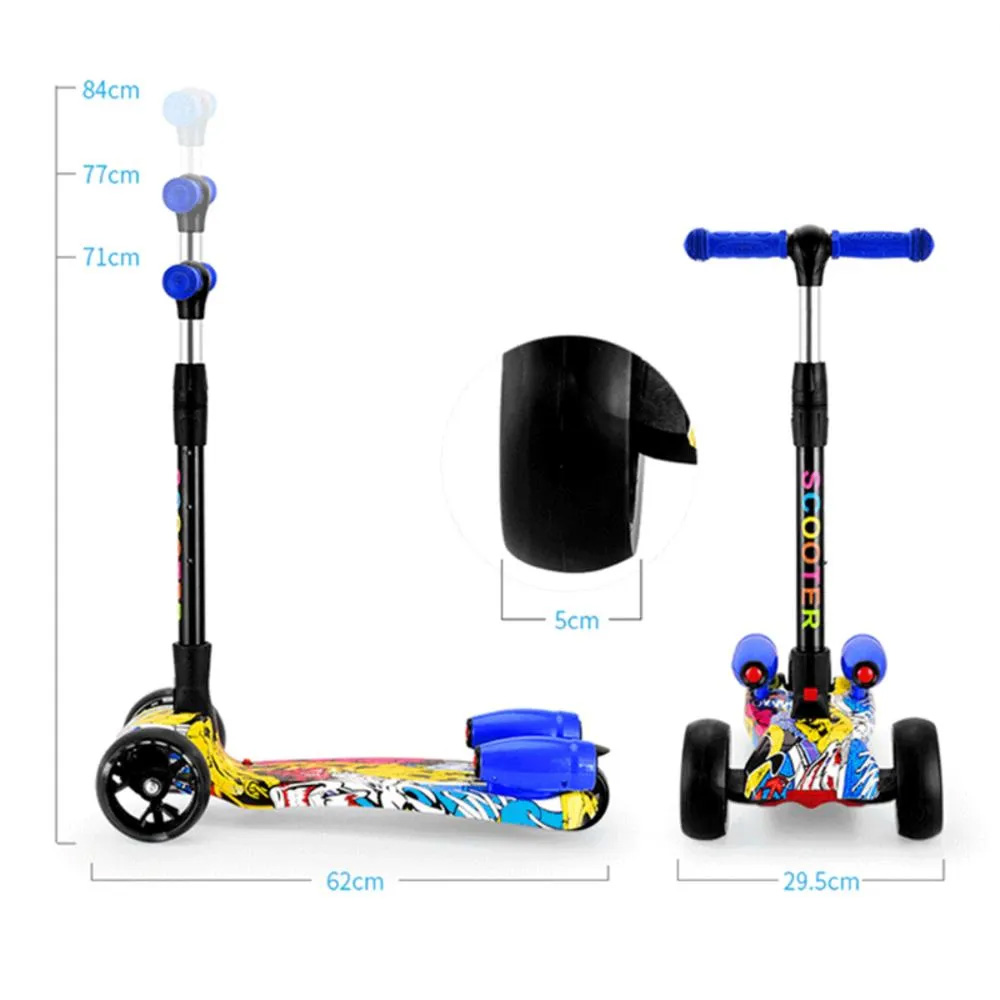 ¡Patineta Scooter Humo Niños con Luces LED! 🌈 3