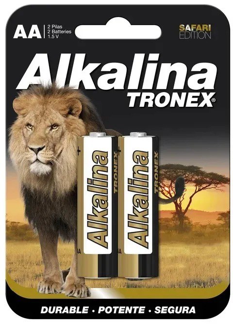 Pila Bateria Tronex Alkalina Aa X2 Unida