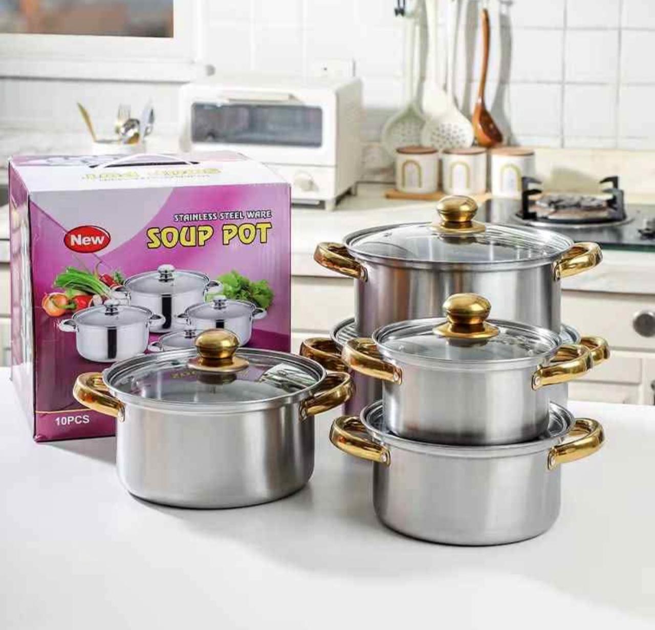 Juego De Ollas 10 Pieza