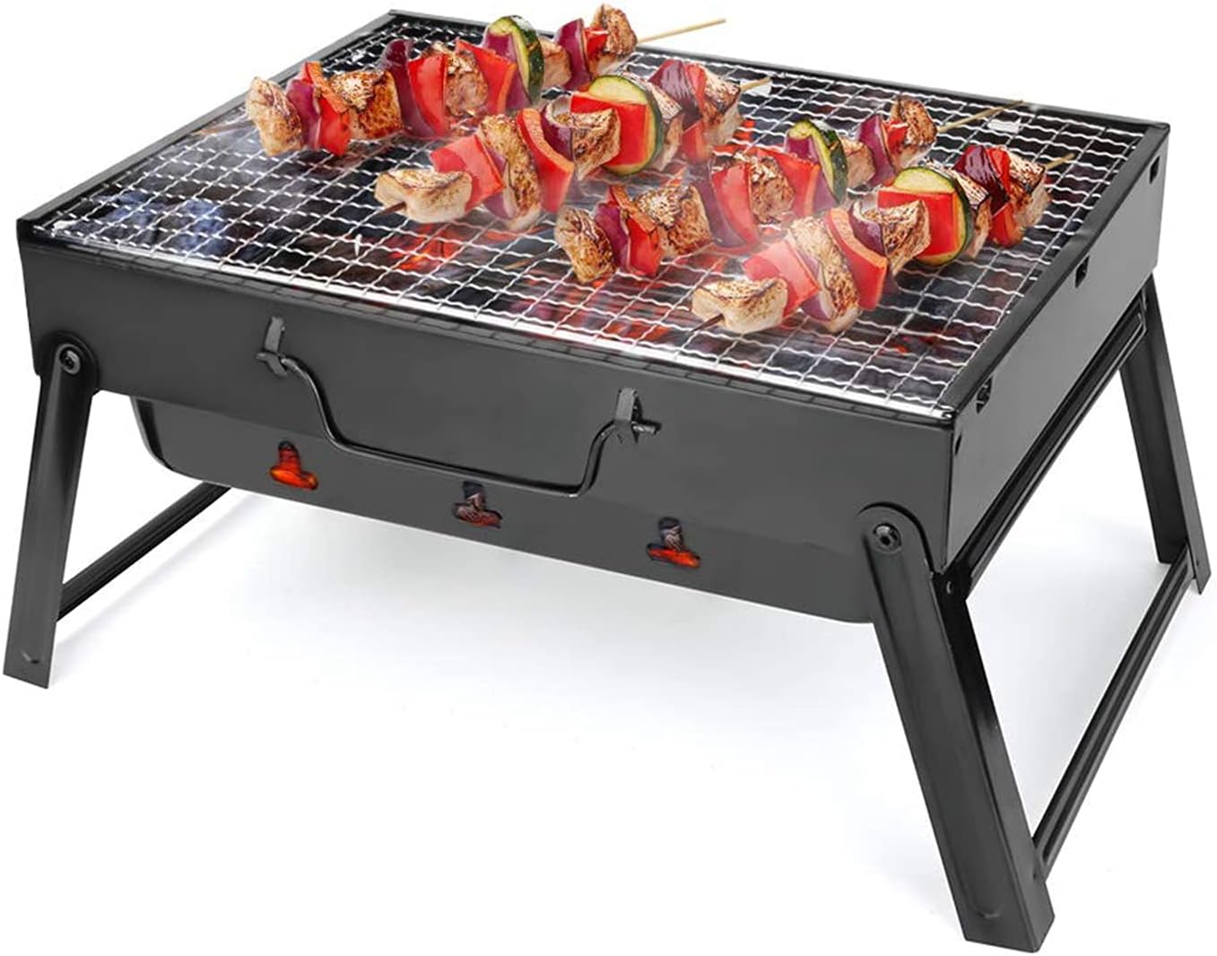 Parrilla de barbacoa de carbón portátil