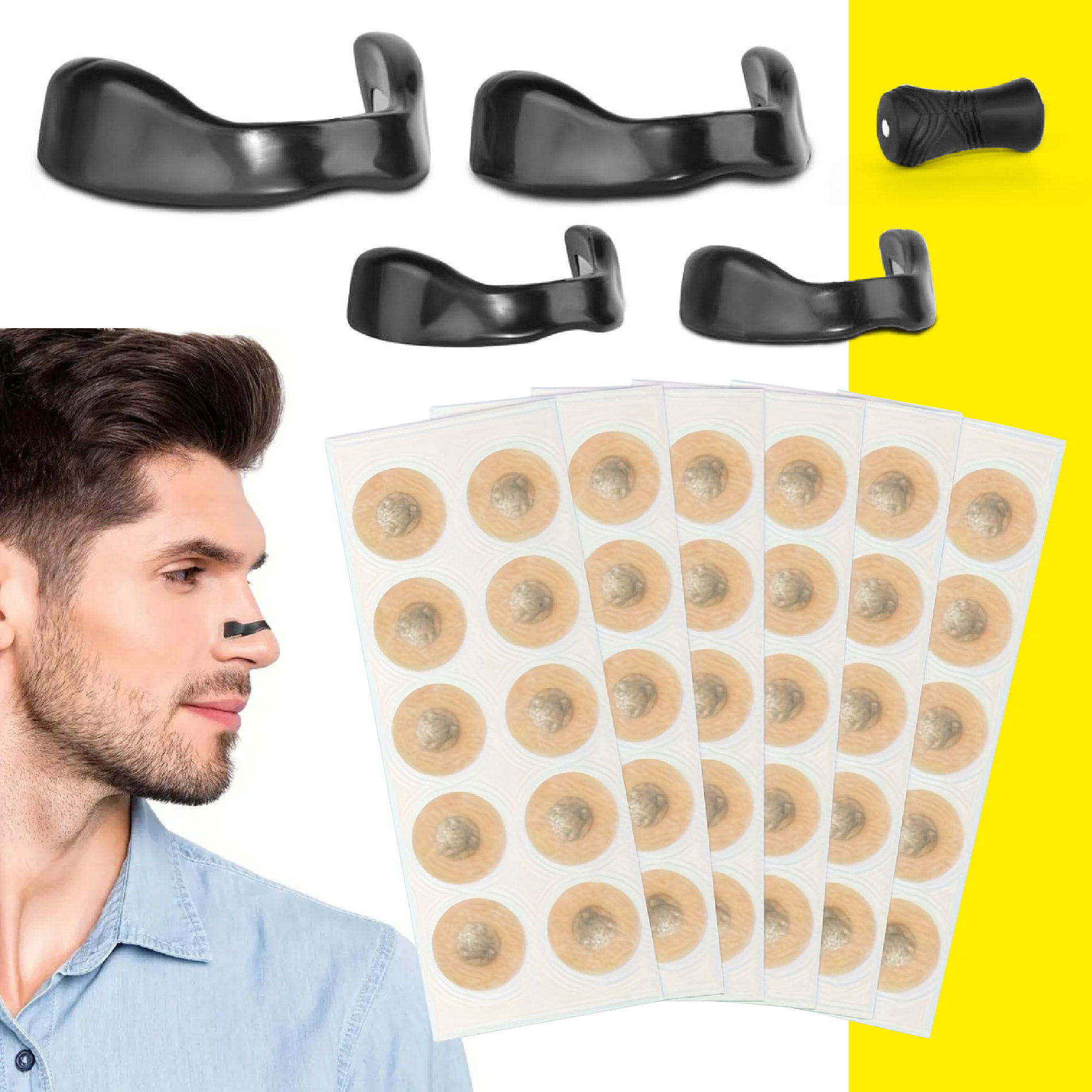 Miniatura 6 de Dilatador Nasal Antironquidos Magnetico