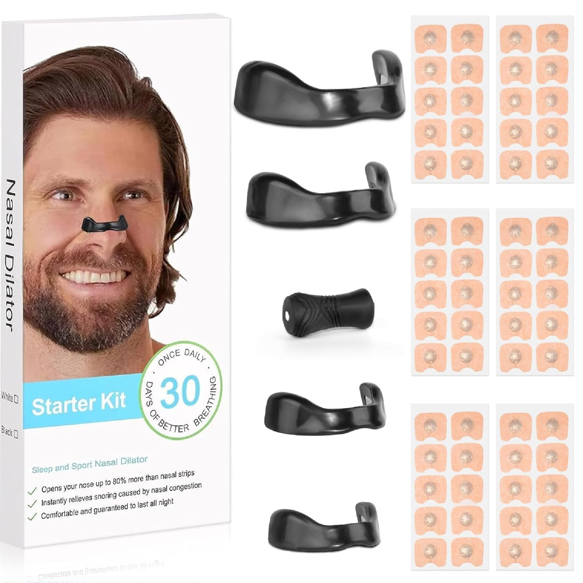 Miniatura 3 de Dilatador Nasal Antironquidos Magnetico