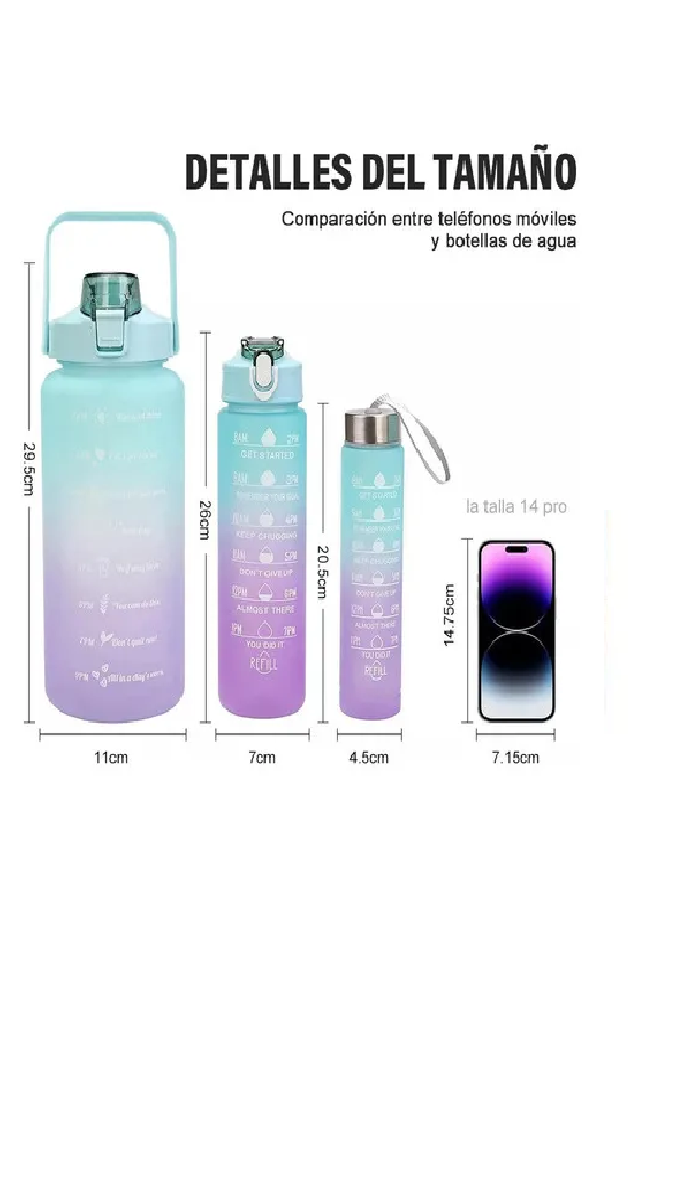 Miniatura 3 de Combo Termos Motivacionales Set X 3