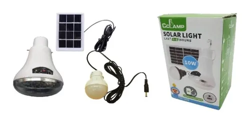 Miniatura 3 de Kit 2 Bombillos Recargable Panel Solar