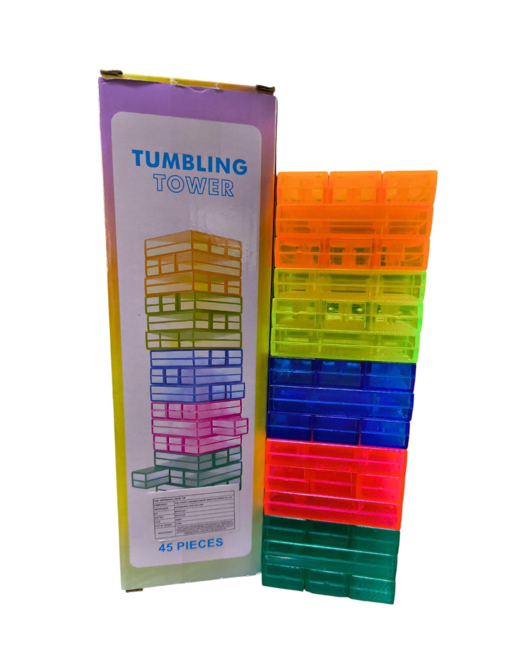 Miniatura 3 de JENGA ACRILICO FLUORESCENTE