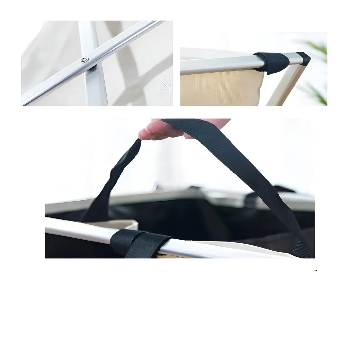 Miniatura 2 de Cesto Triple Plegable Para Ropa Sucia