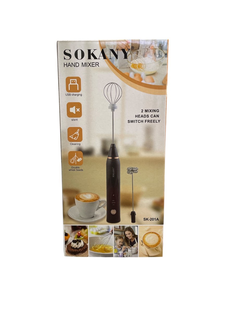 BATIDOR PORTÁTIL 2 EN 1 SOKANY 201A