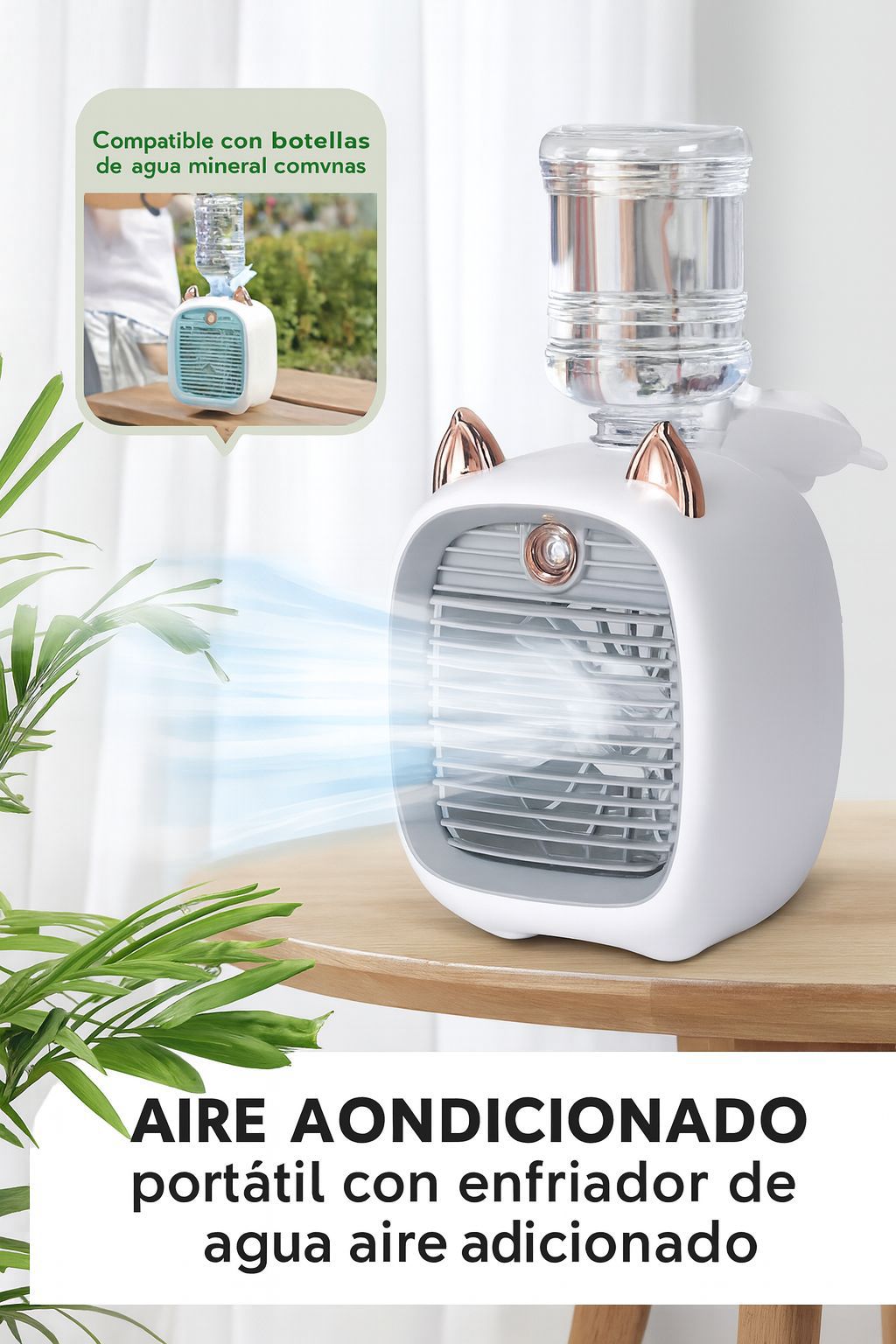 MINI ENFRIADOR DE AIRE PORTATIL