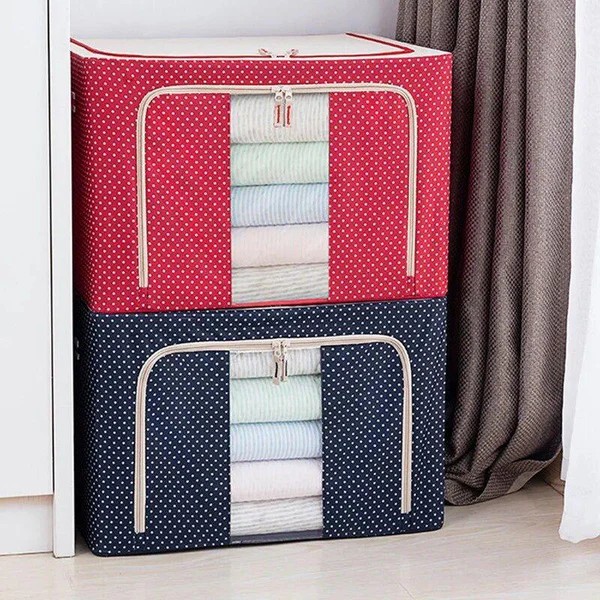 Vista 4 de Cajón Organizador sabanas Cubrelecho - Color: Rojo