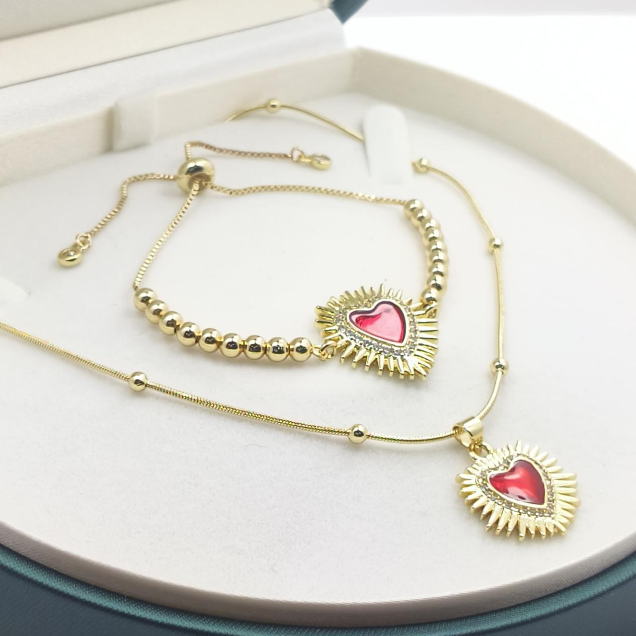 Miniatura 7 de COMBO CORAZON DE JESUS COLLAR Y PULSERA