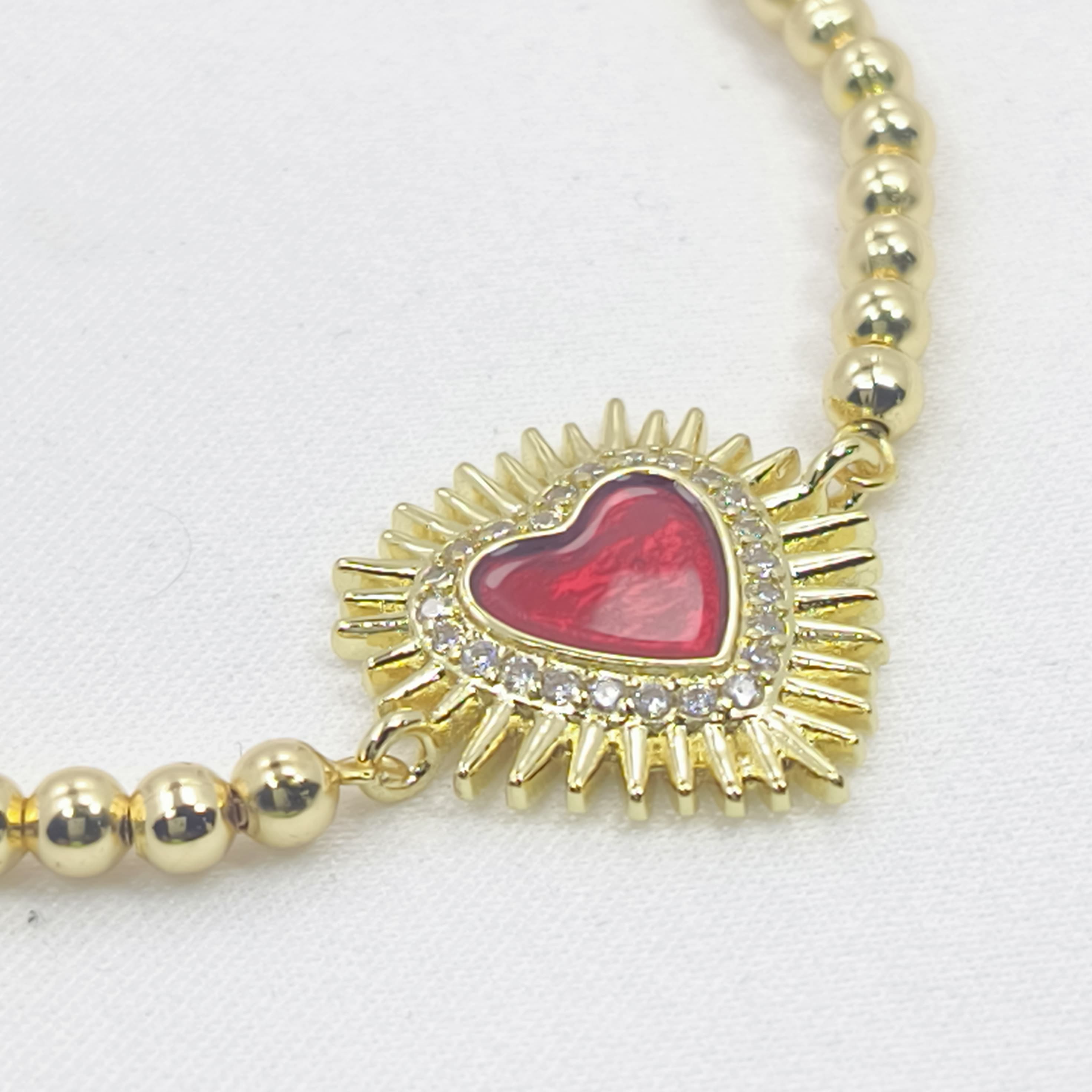 COMBO CORAZON DE JESUS COLLAR Y PULSERA