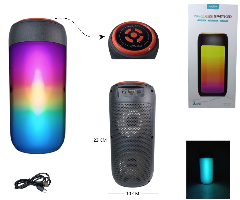 Miniatura 3 de PARLANTE GTS-1741 LUZ RGB