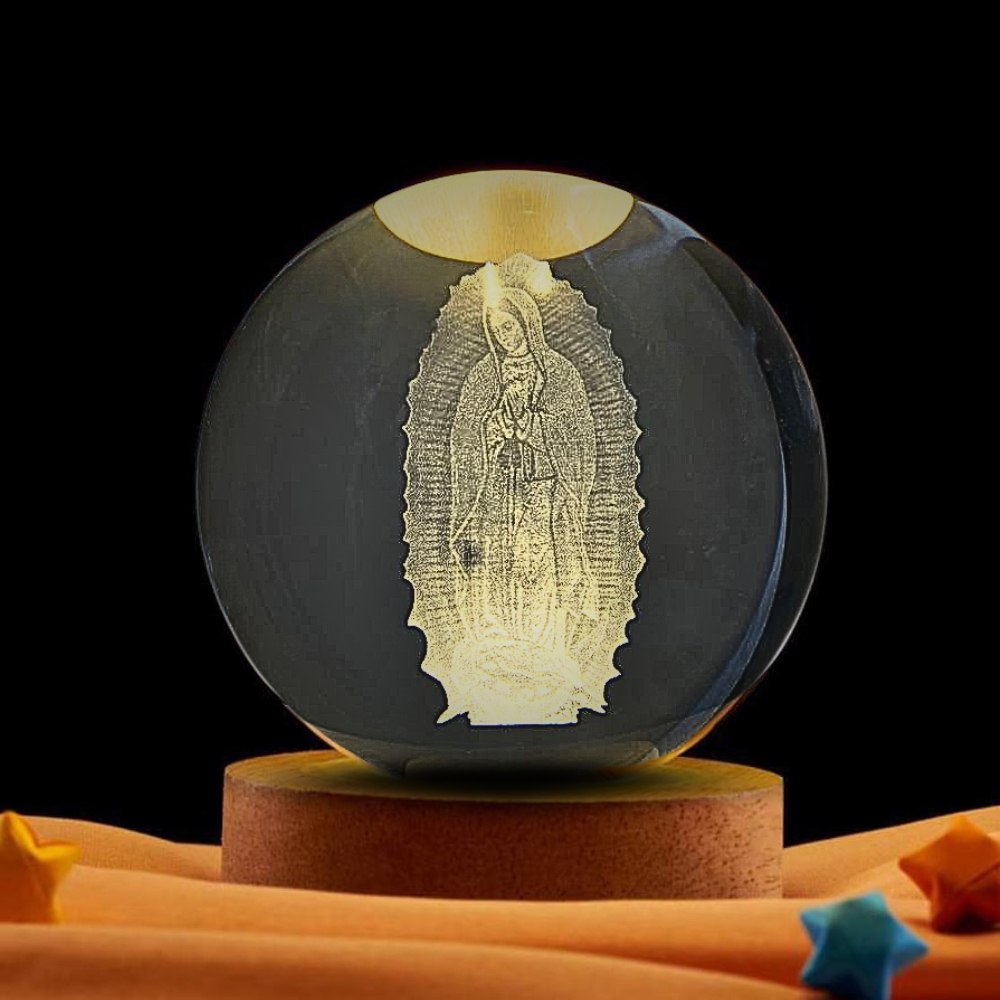 Miniatura 2 de Lampara Esfera Cristal Guadalupe Grande