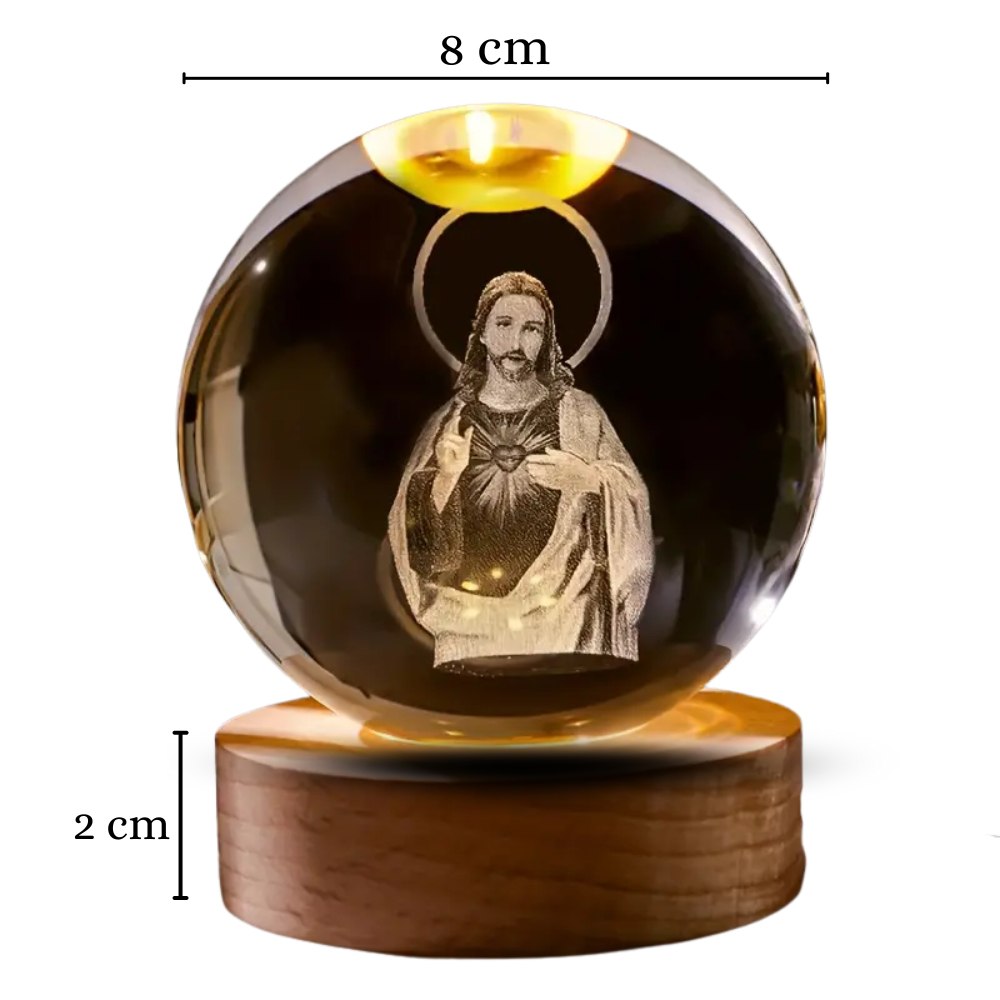 Lampara Esfera sagrado corazon jesus