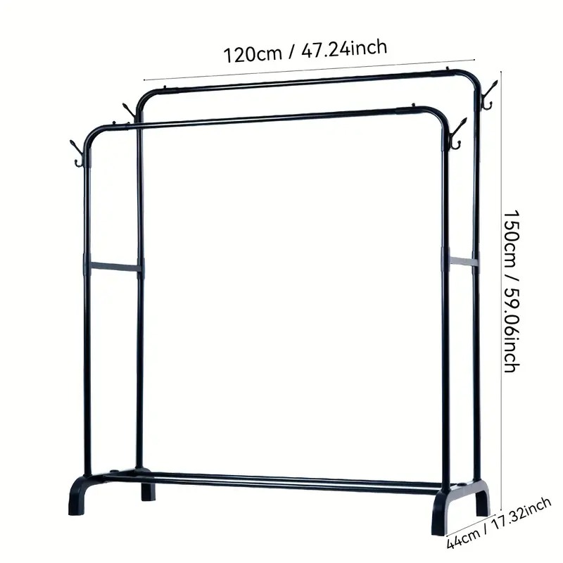 Organizador de Ropa de Piso 2 Niveles