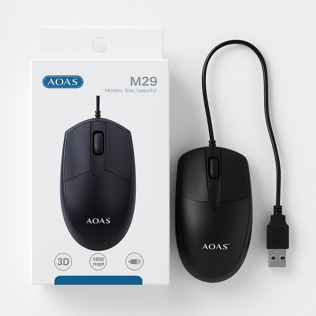 Miniatura 3 de Mouse con cable AOAS M29