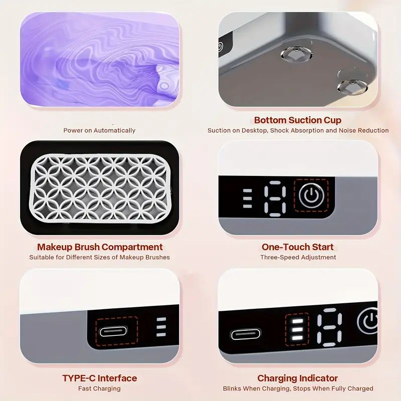 Miniatura 5 de LIMPIADOR ULTRASONICO CON PORTA BROCHAS