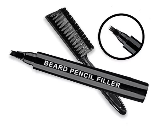 Dúo lapiz y cepillo boligrafo barba