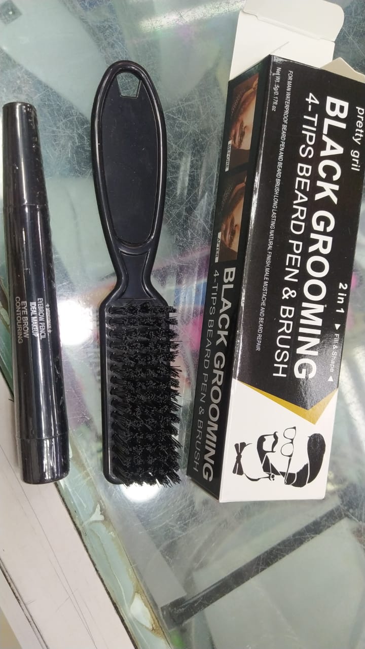 Miniatura 4 de Dúo lapiz y cepillo boligrafo barba