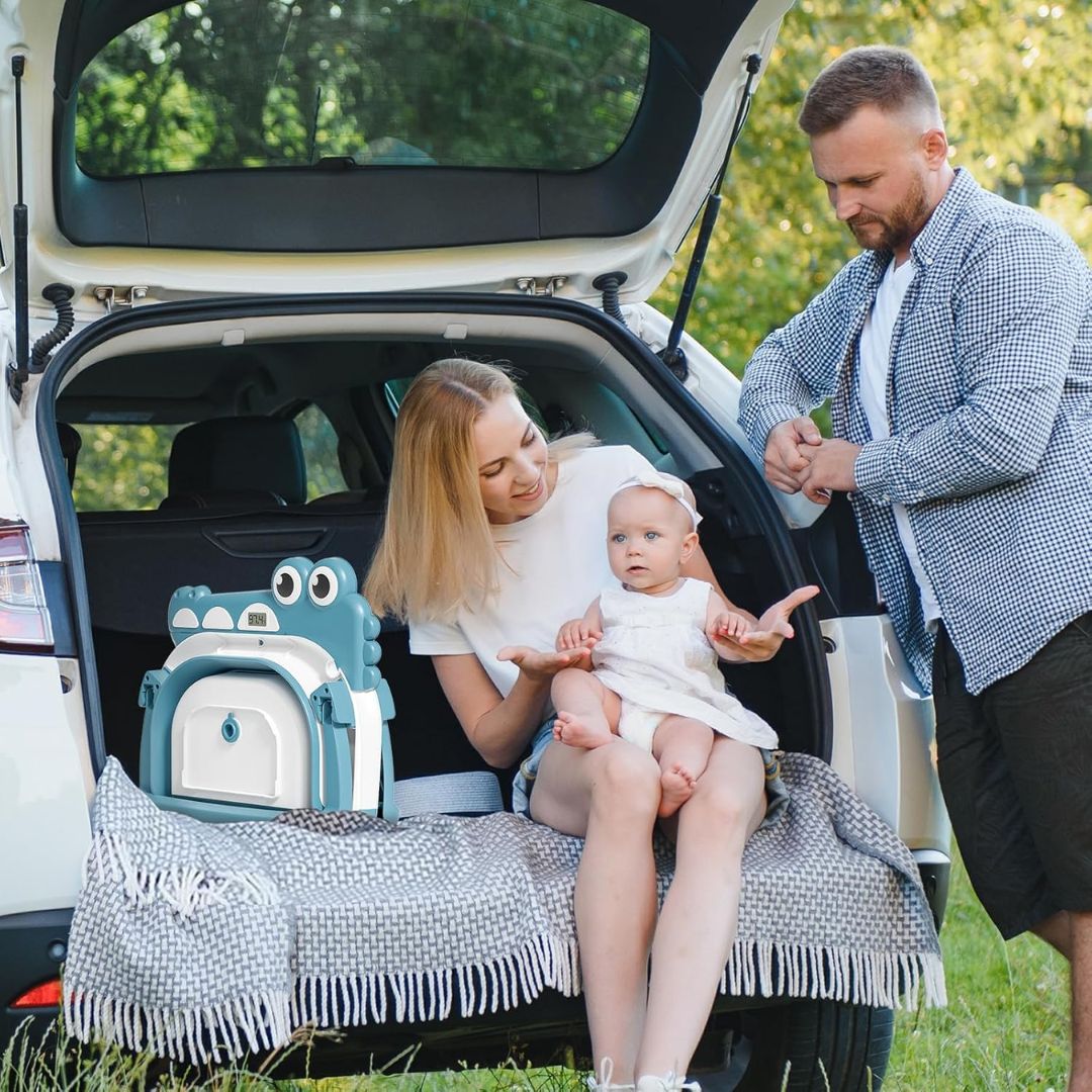 Miniatura 2 de Bañera con Termómetro y Cojín Plegable - Colores: Gris
