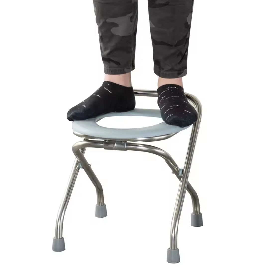 Miniatura 2 de Silla Inodoro Plegable de Acero Firme